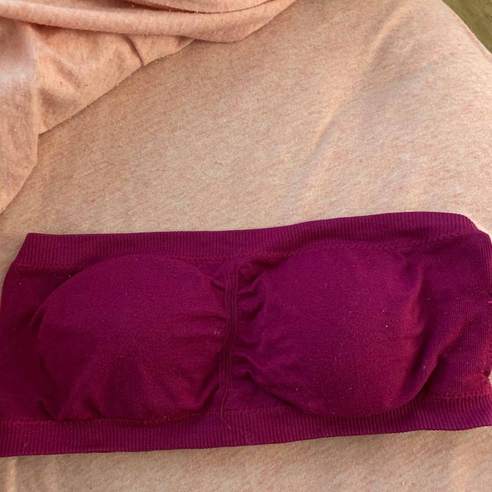 maroon bandeau